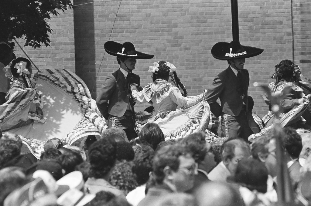 Ronald Reagan speaks at Bloom Township High School - Nancy Stuenkel for Chicago Sun-Times