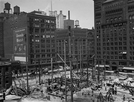 Construction of Insurance Exchange Building - Clark, Charles R.
