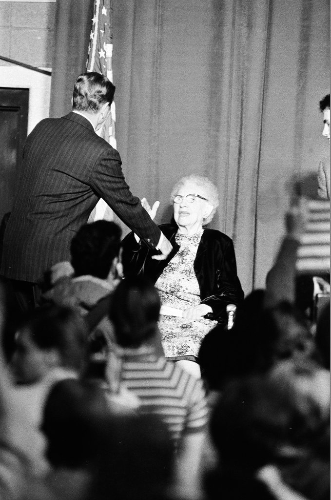 President Ronald Reagan speaks at Bolingbrook High School - Jarvinen for Chicago Sun-Times