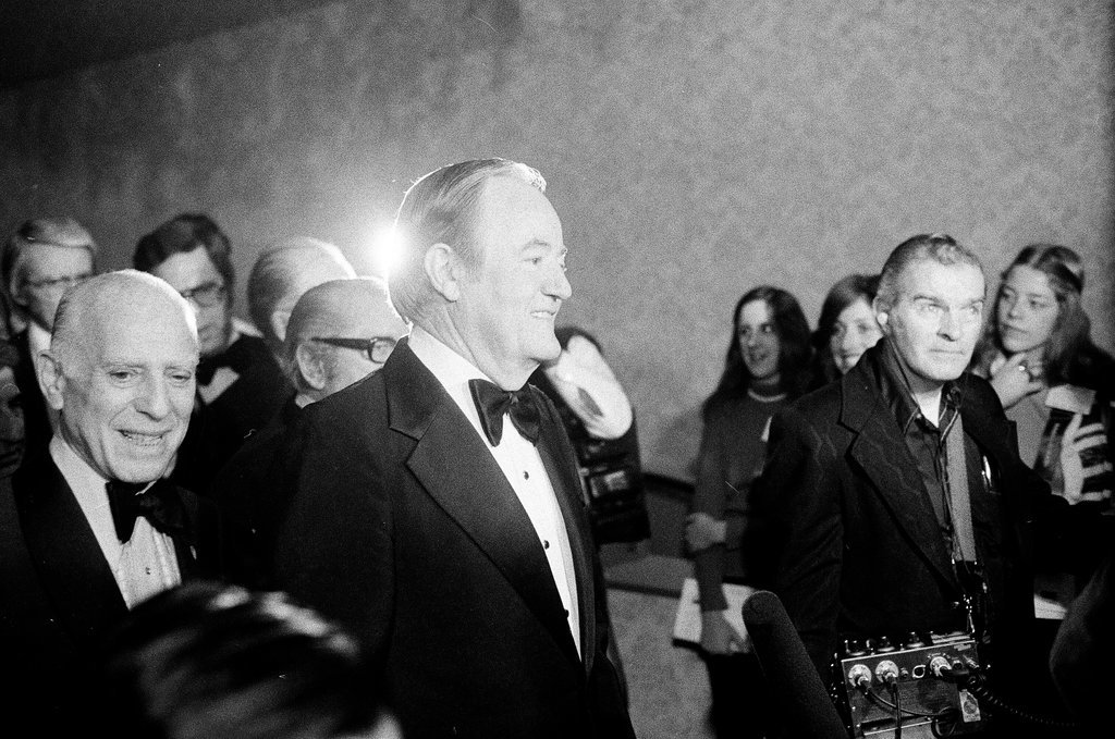 Hubert Humphrey is named Israel Bond Man of the Year - Don Bierman for Chicago Sun-Times