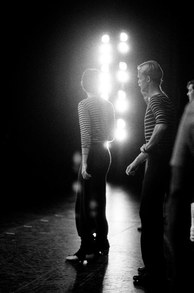 Mickey Rooney attends Sugar Babies rehearsal - Reeve for Chicago Sun-Times