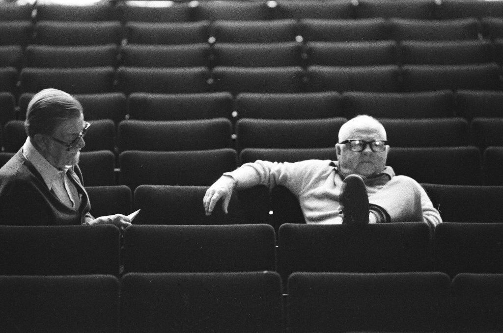 Mickey Rooney attends Sugar Babies rehearsal - Reeve for Chicago Sun-Times