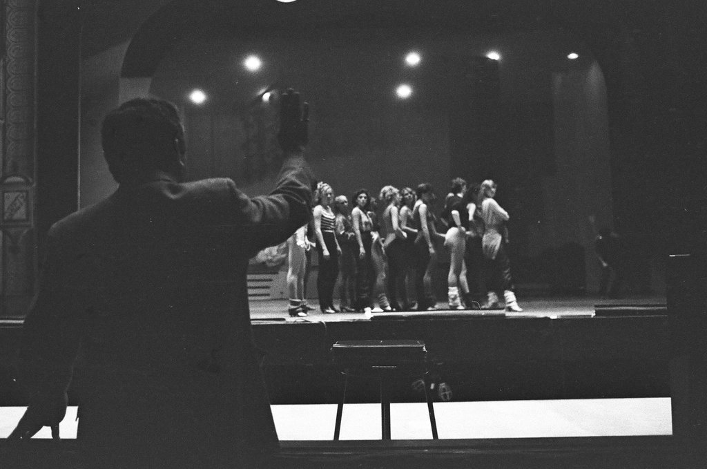 Mickey Rooney attends Sugar Babies rehearsal - Reeve for Chicago Sun-Times