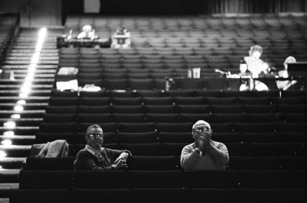Mickey Rooney attends Sugar Babies rehearsal - Reeve for Chicago Sun-Times