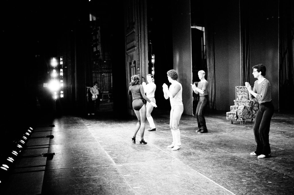 Mickey Rooney attends Sugar Babies rehearsal - Reeve for Chicago Sun-Times