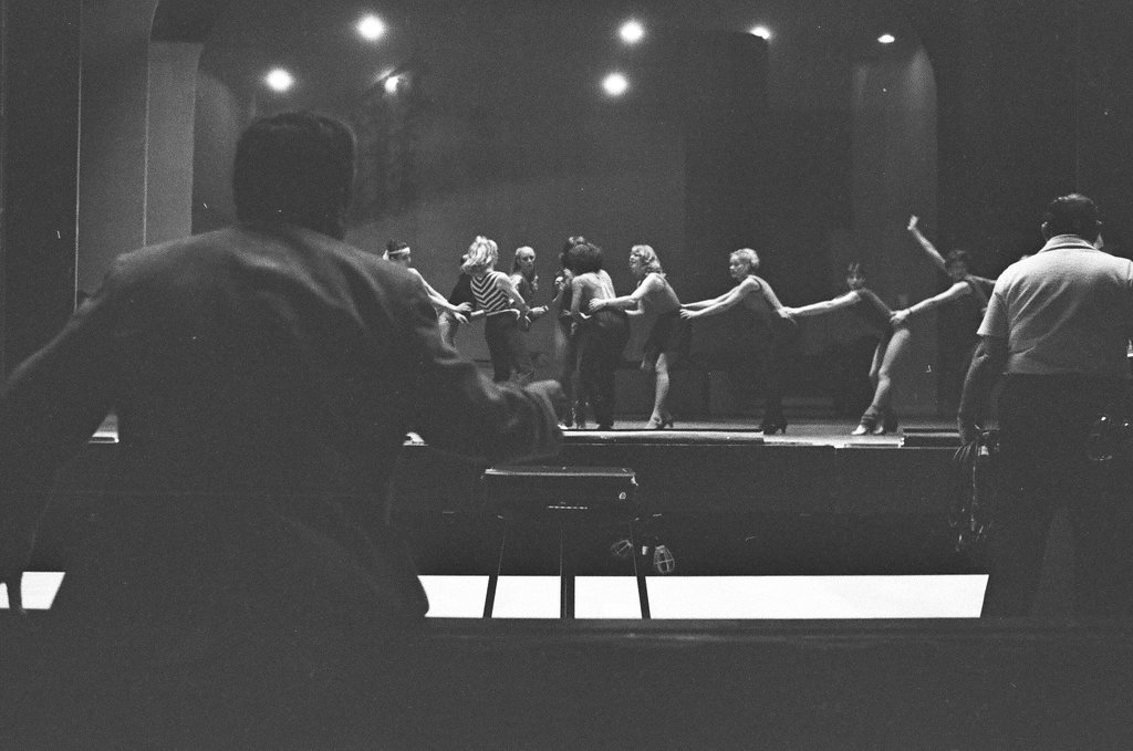 Mickey Rooney attends Sugar Babies rehearsal - Reeve for Chicago Sun-Times