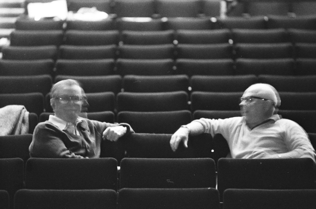 Mickey Rooney attends Sugar Babies rehearsal - Reeve for Chicago Sun-Times