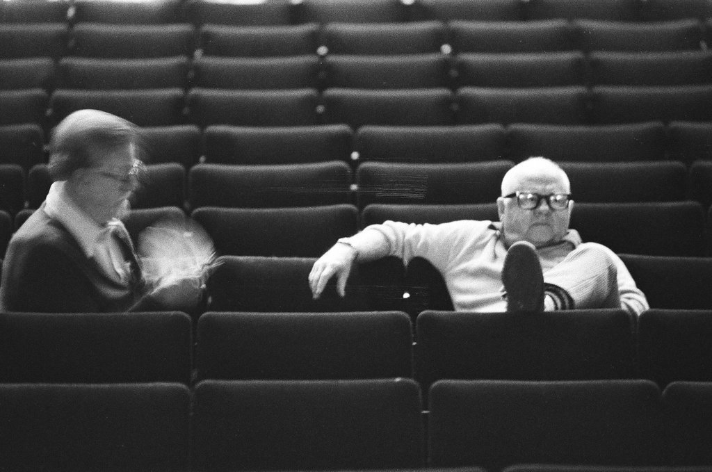 Mickey Rooney attends Sugar Babies rehearsal - Reeve for Chicago Sun-Times