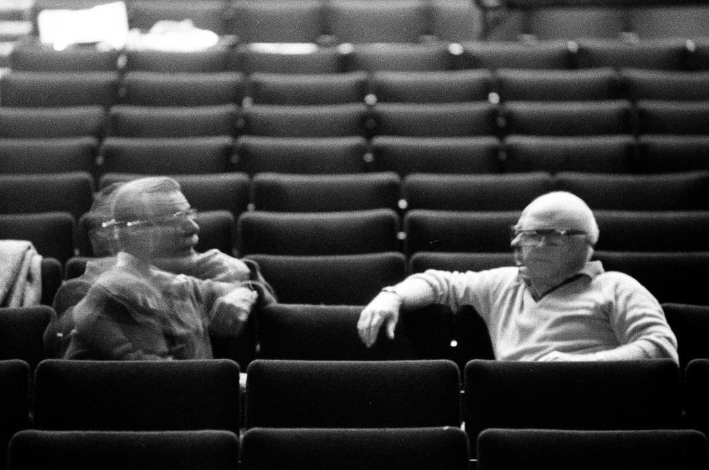 Mickey Rooney attends Sugar Babies rehearsal - Reeve for Chicago Sun-Times