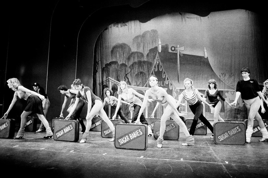 Mickey Rooney attends Sugar Babies rehearsal - Reeve for Chicago Sun-Times