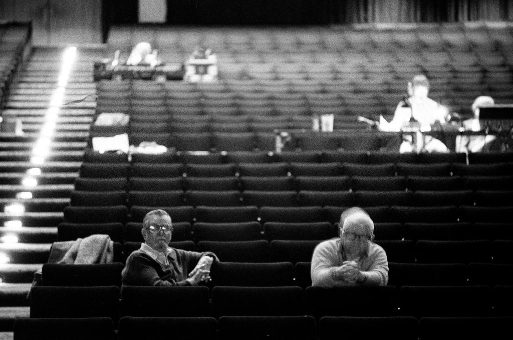 Mickey Rooney attends Sugar Babies rehearsal - Reeve for Chicago Sun-Times