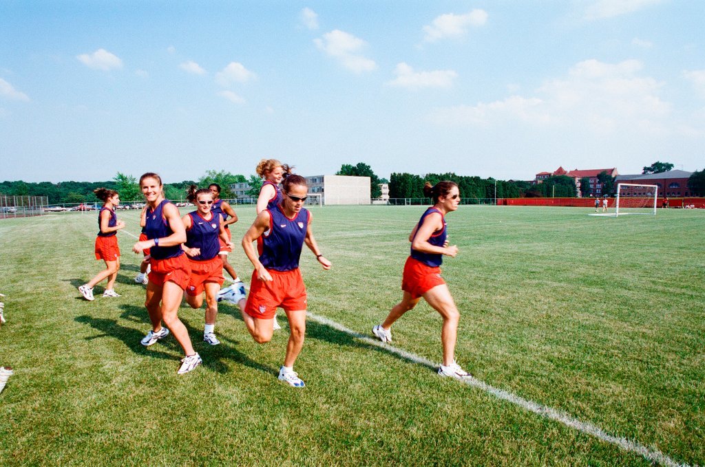 USA women's World Cup soccer team practices at Benedictine College - Scott Stewart for Chicago Sun-Times