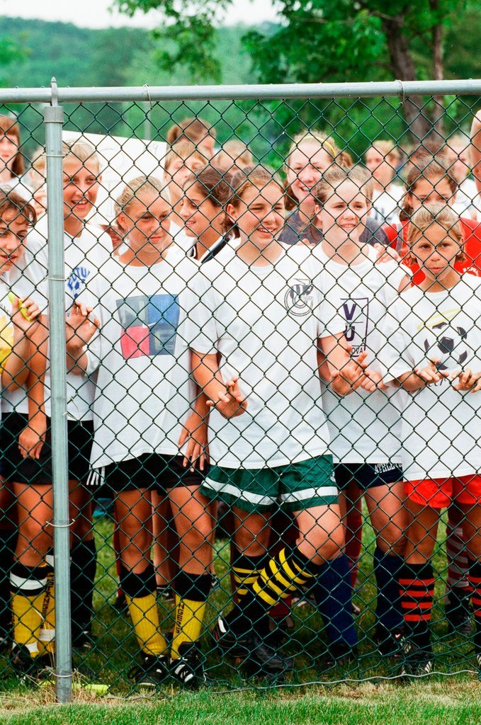 Mia Hamm practices with USA women's soccer team - Chicago Sun-Times