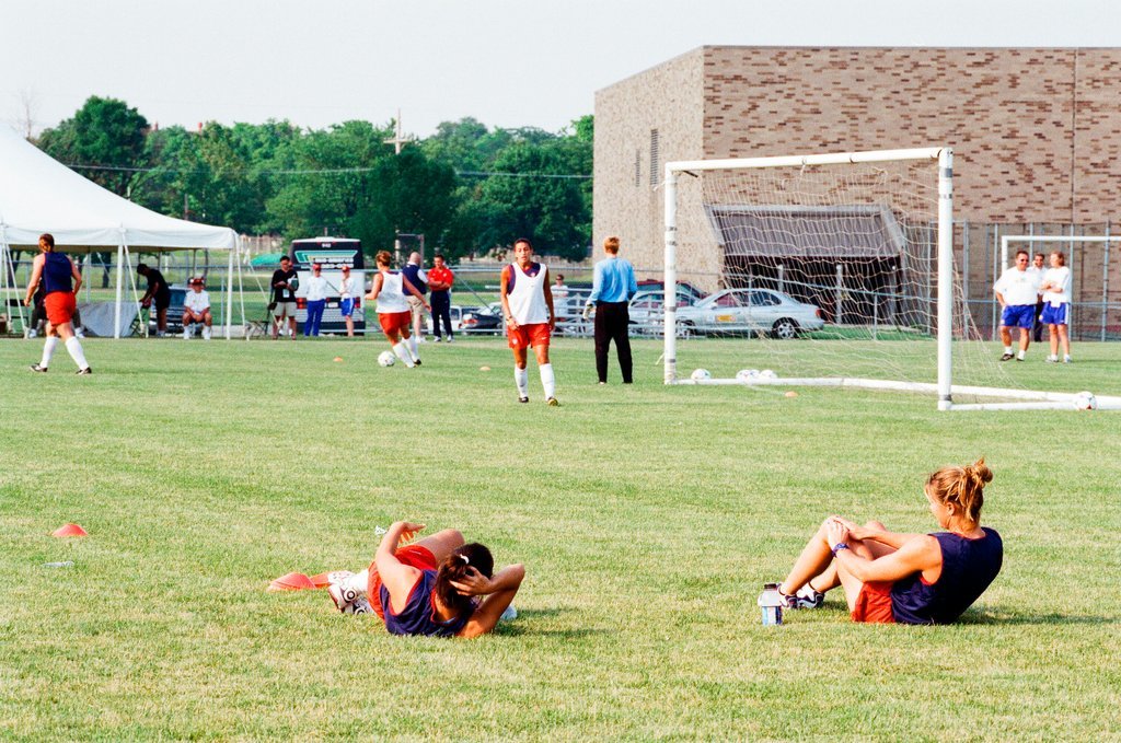 USA women's World Cup soccer team practices at Benedictine College - Scott Stewart for Chicago Sun-Times