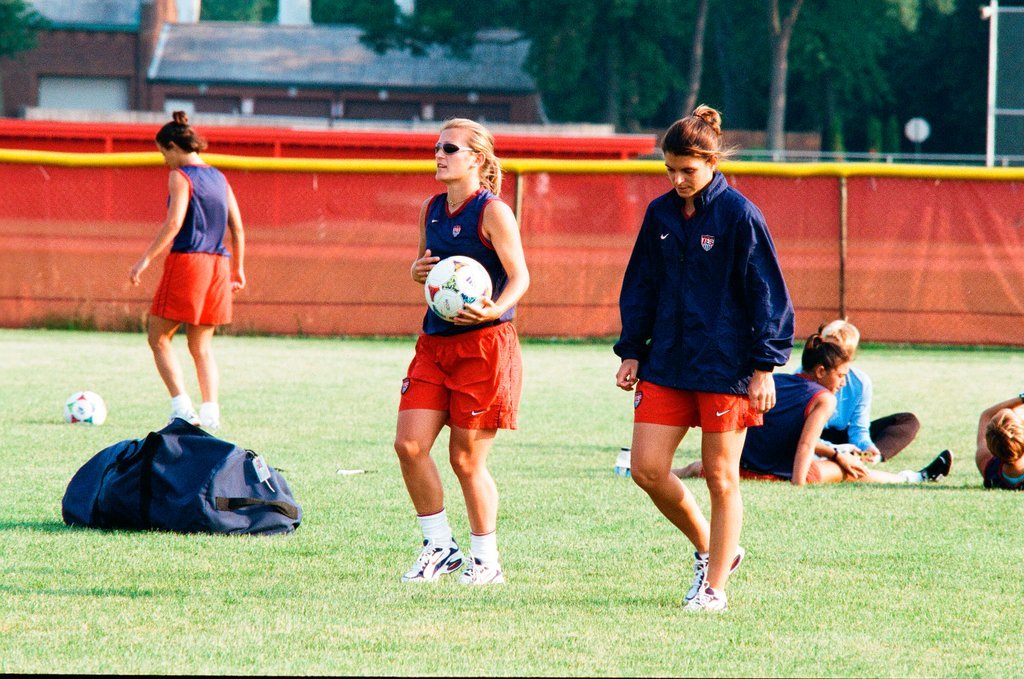 USA women's World Cup soccer team practices at Benedictine College - Scott Stewart for Chicago Sun-Times