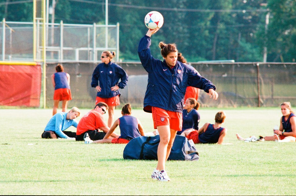 USA women's World Cup soccer team practices at Benedictine College - Scott Stewart for Chicago Sun-Times