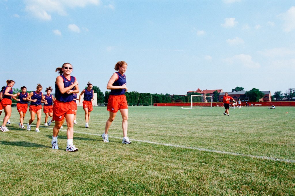 USA women's World Cup soccer team practices at Benedictine College - Scott Stewart for Chicago Sun-Times