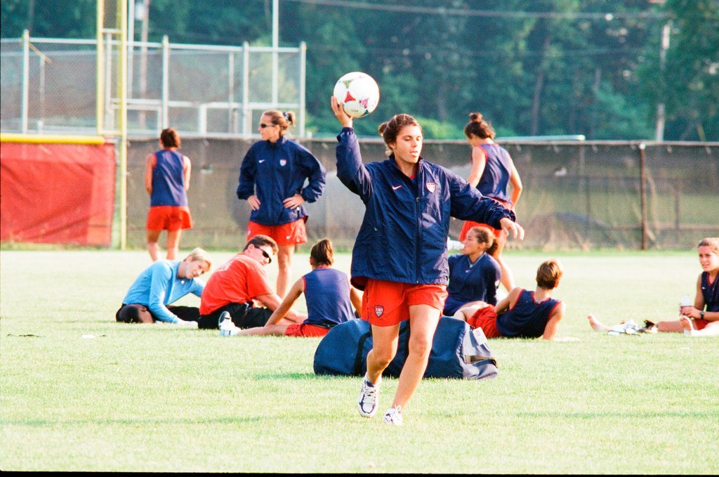 USA women's World Cup soccer team practices at Benedictine College - Scott Stewart for Chicago Sun-Times