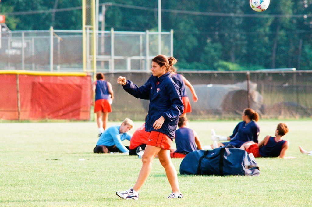 USA women's World Cup soccer team practices at Benedictine College - Scott Stewart for Chicago Sun-Times