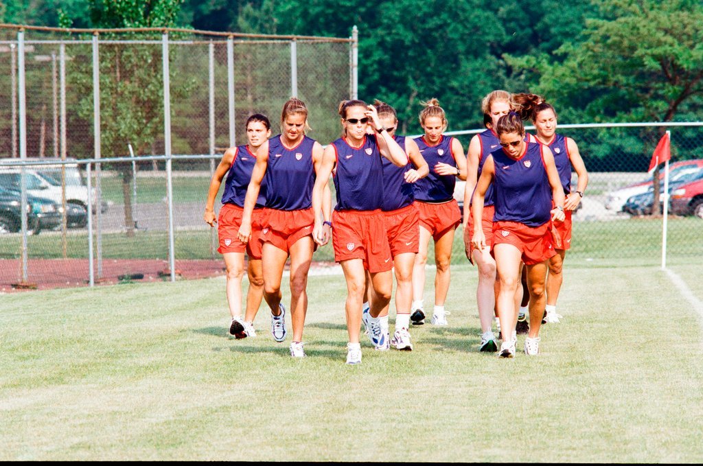USA women's World Cup soccer team practices at Benedictine College - Scott Stewart for Chicago Sun-Times