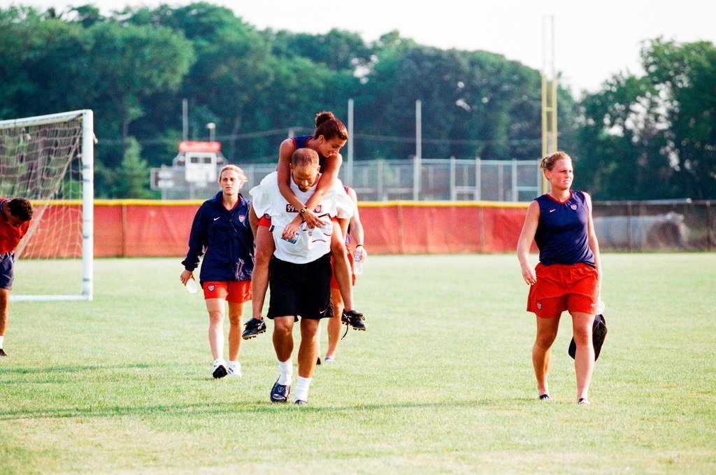 USA women's World Cup soccer team practices at Benedictine College - Scott Stewart for Chicago Sun-Times