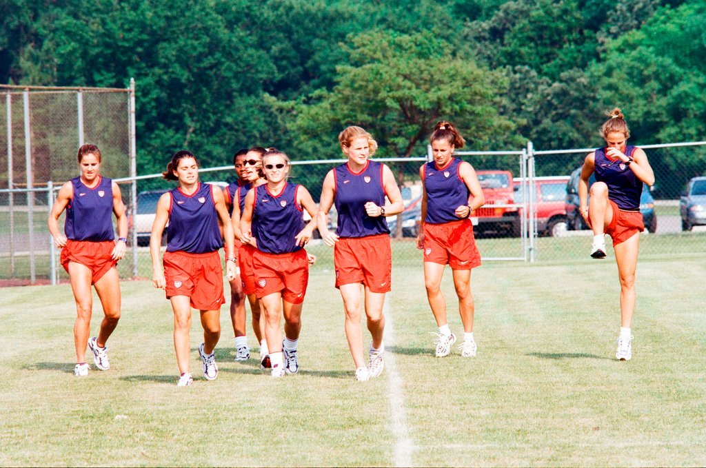 USA women's World Cup soccer team practices at Benedictine College - Scott Stewart for Chicago Sun-Times