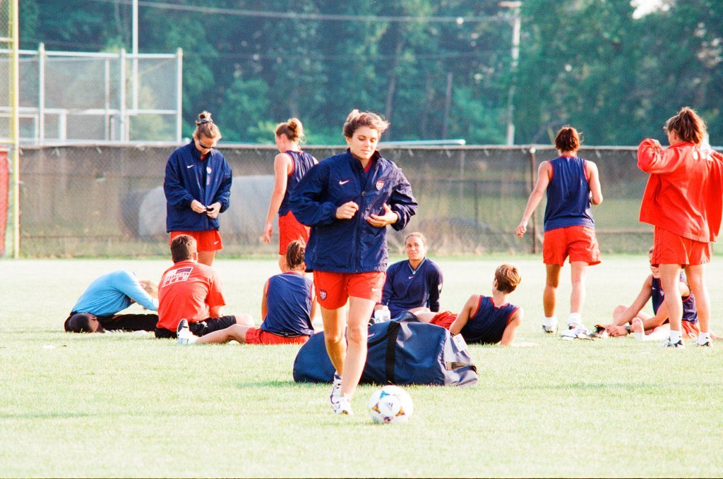 USA women's World Cup soccer team practices at Benedictine College - Scott Stewart for Chicago Sun-Times