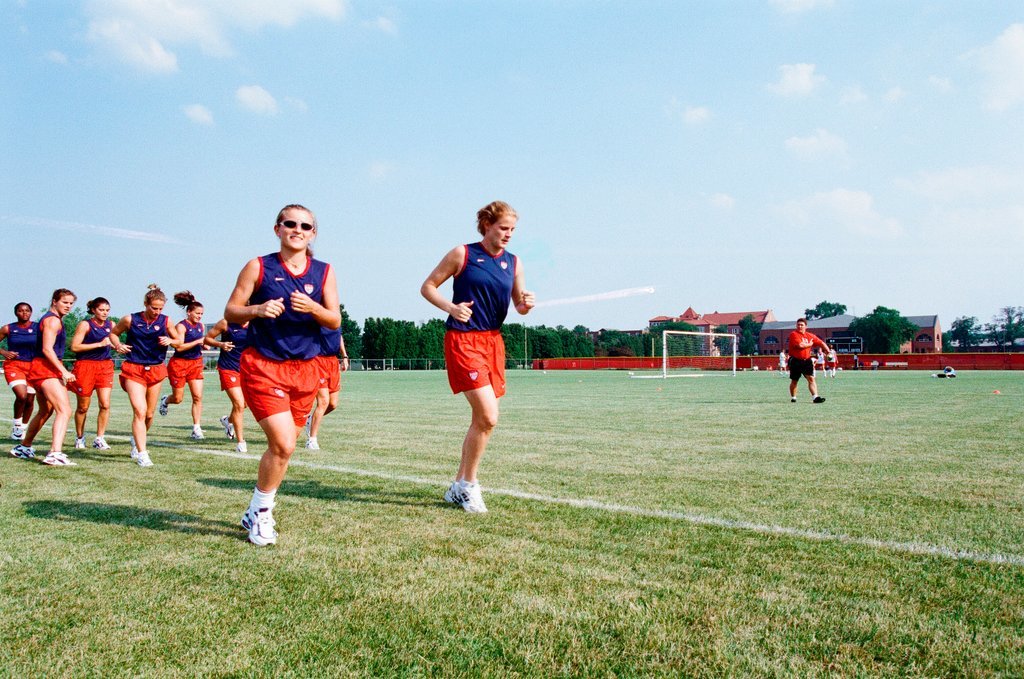 USA women's World Cup soccer team practices at Benedictine College - Scott Stewart for Chicago Sun-Times