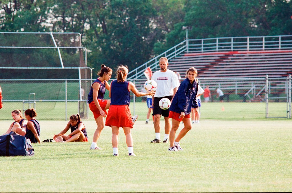 USA women's World Cup soccer team practices at Benedictine College - Scott Stewart for Chicago Sun-Times