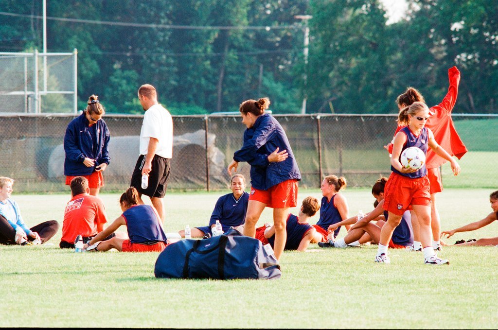 USA women's World Cup soccer team practices at Benedictine College - Scott Stewart for Chicago Sun-Times