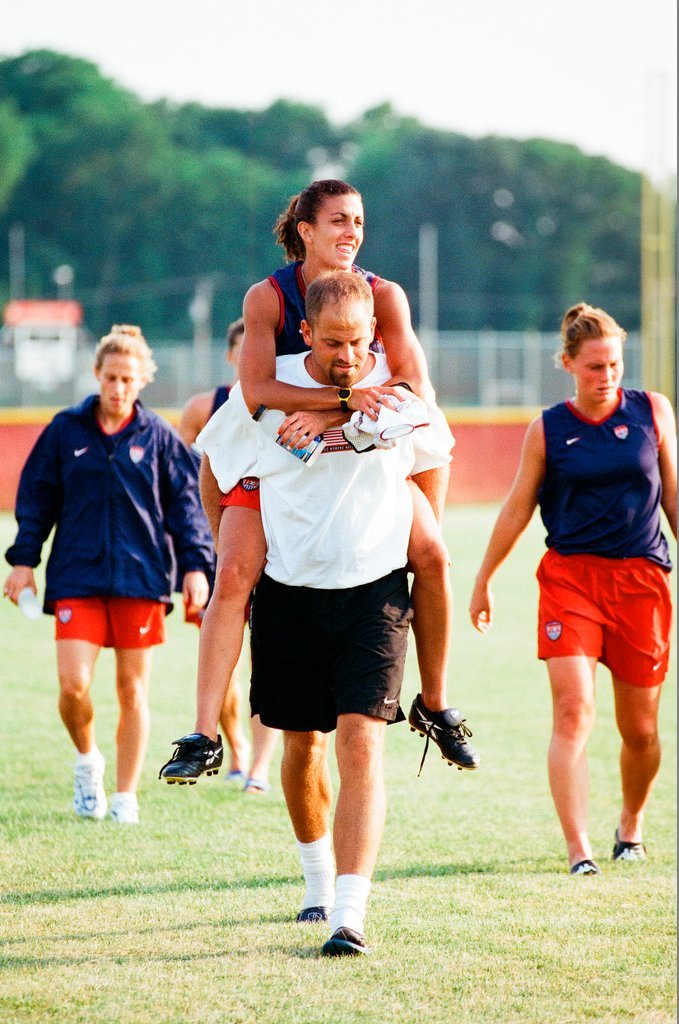 USA women's World Cup soccer team practices at Benedictine College - Scott Stewart for Chicago Sun-Times