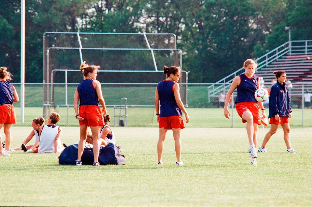 USA women's World Cup soccer team practices at Benedictine College - Scott Stewart for Chicago Sun-Times