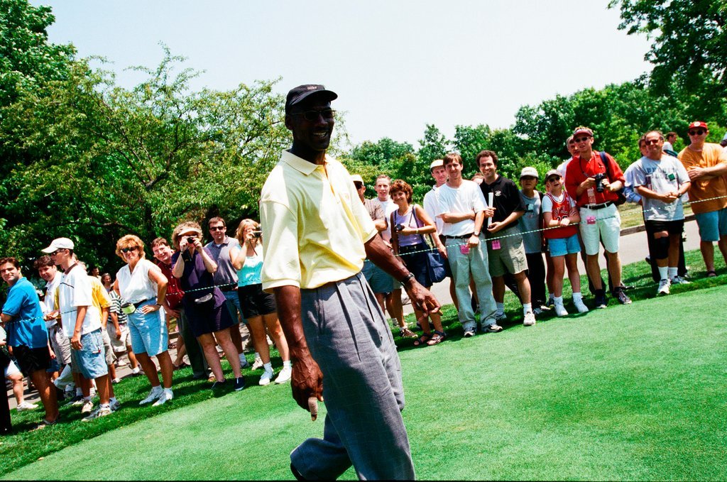 Jack Nickalus, Michael Jordan and others in the Ameritech Senior Open - Chicago Sun-Times