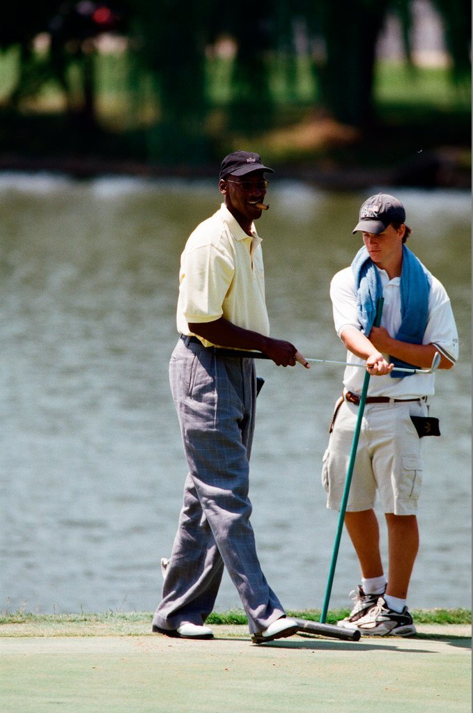 Jack Nickalus, Michael Jordan and others in the Ameritech Senior Open - Chicago Sun-Times