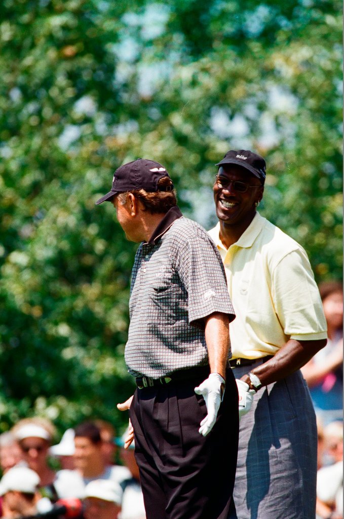 Jack Nickalus, Michael Jordan and others in the Ameritech Senior Open - Chicago Sun-Times