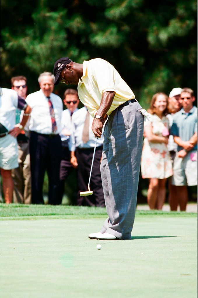 Jack Nickalus, Michael Jordan and others in the Ameritech Senior Open - Chicago Sun-Times