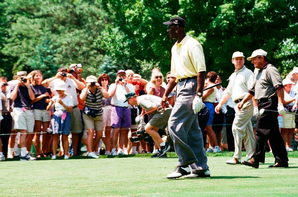 Jack Nickalus, Michael Jordan and others in the Ameritech Senior Open - Chicago Sun-Times