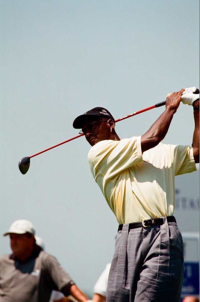 Jack Nickalus, Michael Jordan and others in the Ameritech Senior Open - Chicago Sun-Times