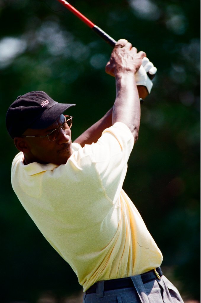 Jack Nickalus, Michael Jordan and others in the Ameritech Senior Open - Chicago Sun-Times
