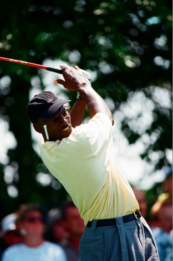Jack Nickalus, Michael Jordan and others in the Ameritech Senior Open - Chicago Sun-Times