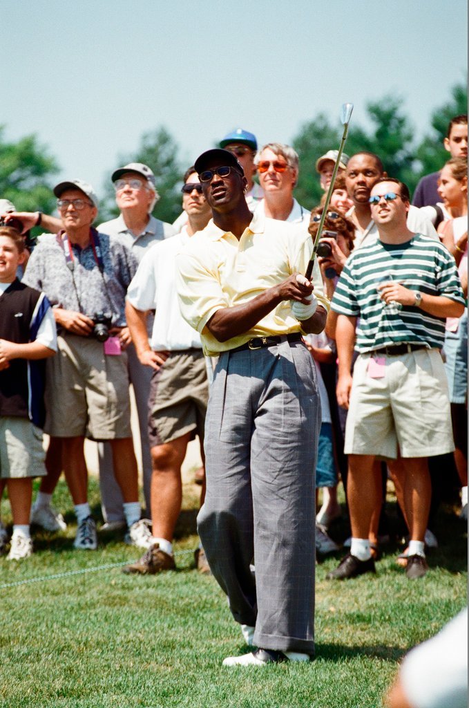 Jack Nickalus, Michael Jordan and others in the Ameritech Senior Open - Chicago Sun-Times