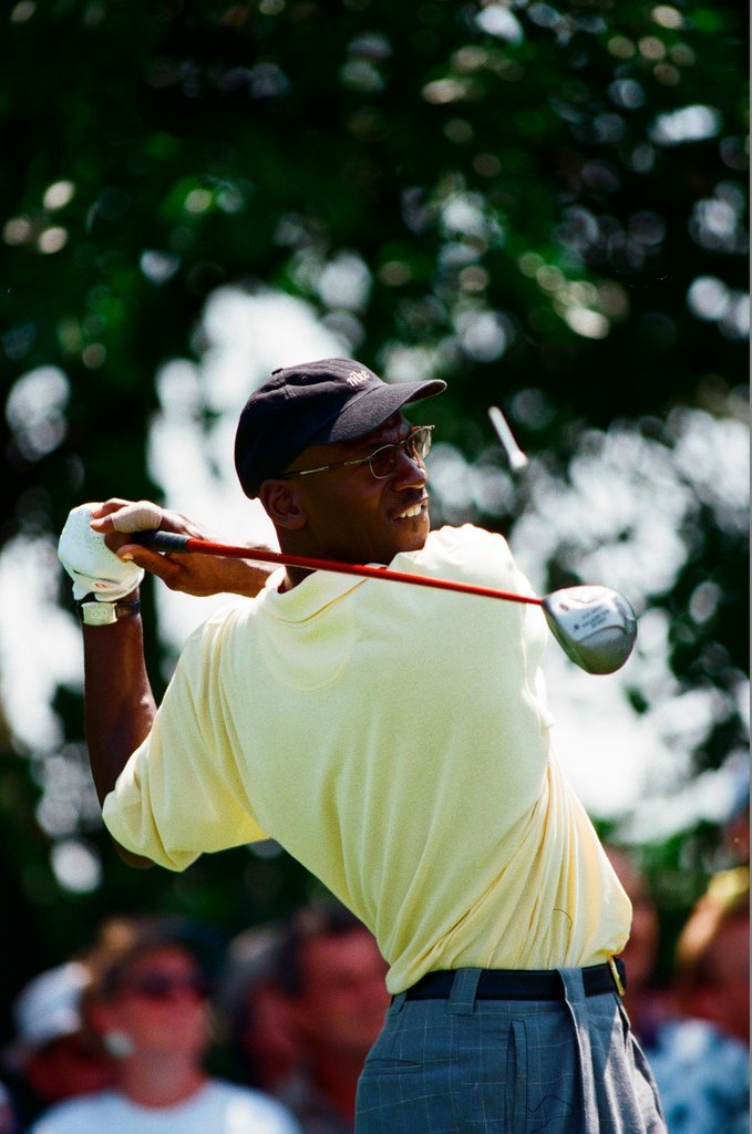 Jack Nickalus, Michael Jordan and others in the Ameritech Senior Open - Chicago Sun-Times