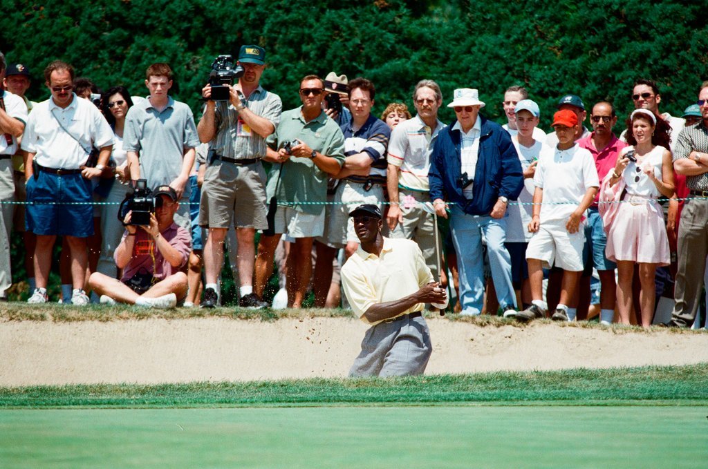 Jack Nickalus, Michael Jordan and others in the Ameritech Senior Open - Chicago Sun-Times