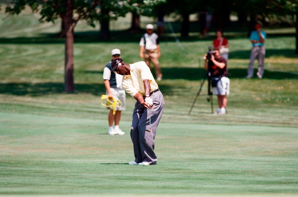 Jack Nickalus, Michael Jordan and others in the Ameritech Senior Open - Chicago Sun-Times