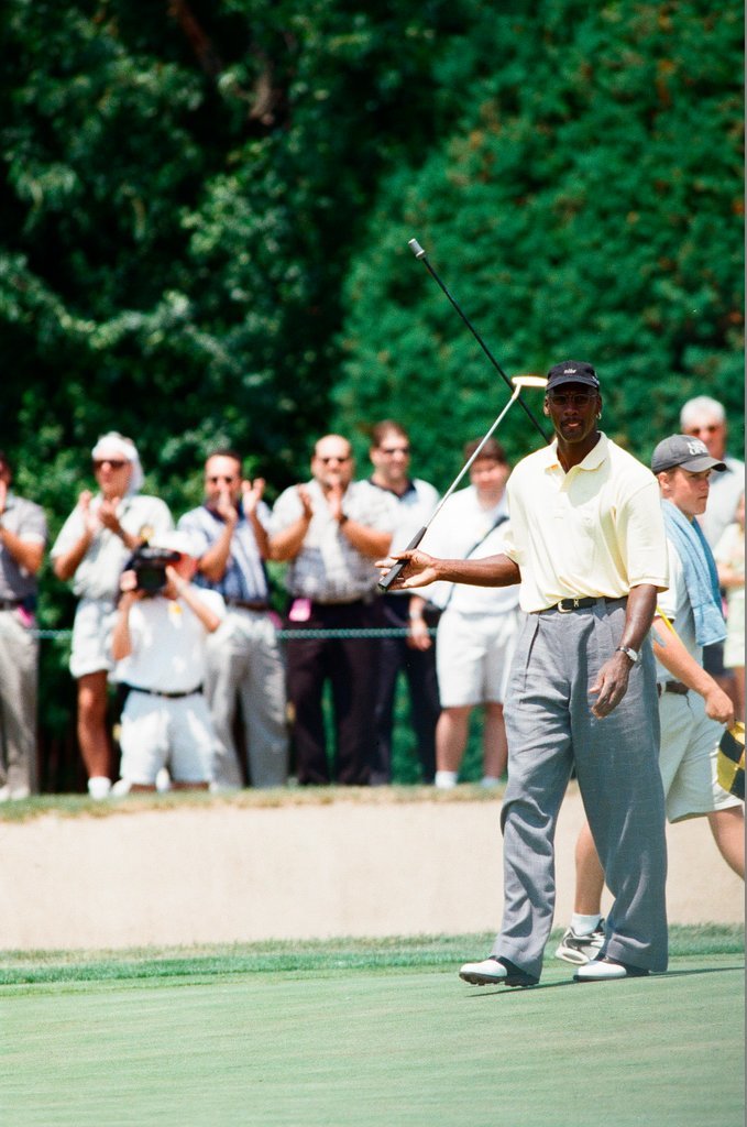 Jack Nickalus, Michael Jordan and others in the Ameritech Senior Open - Chicago Sun-Times