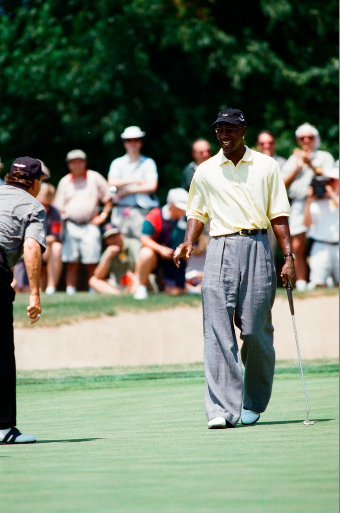 Jack Nickalus, Michael Jordan and others in the Ameritech Senior Open - Chicago Sun-Times