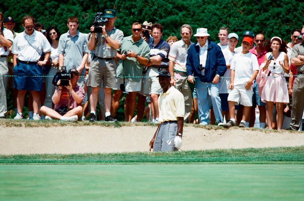 Jack Nickalus, Michael Jordan and others in the Ameritech Senior Open - Chicago Sun-Times