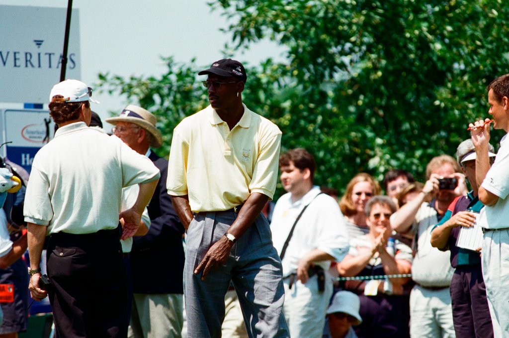 Jack Nickalus, Michael Jordan and others in the Ameritech Senior Open - Chicago Sun-Times