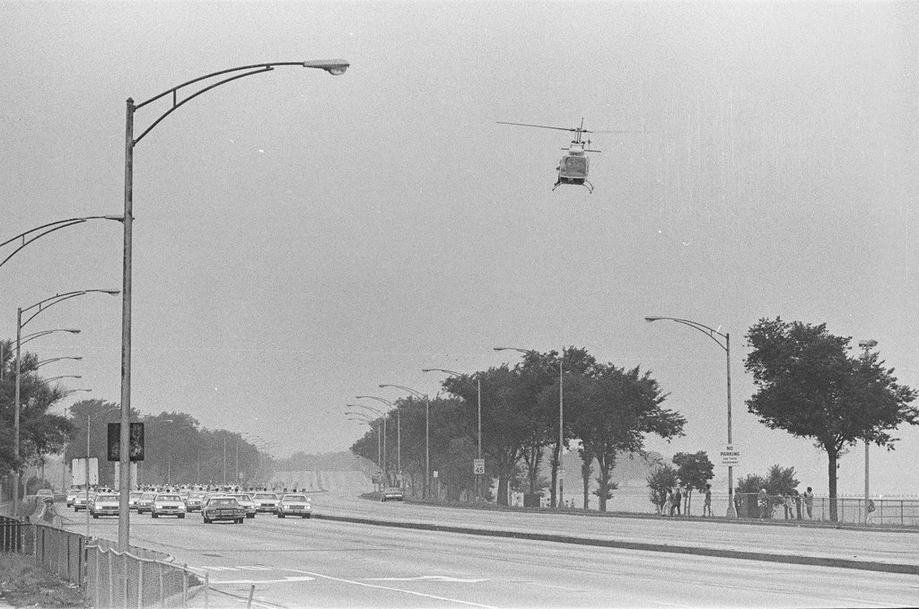Dan Akroyd and John Belushi film chase sequence - Richard Derk for Chicago Sun-Times