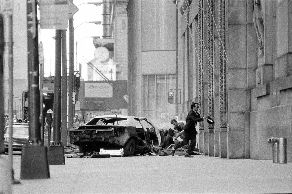 Dan Akroyd and John Belushi film chase sequence - Richard Derk for Chicago Sun-Times